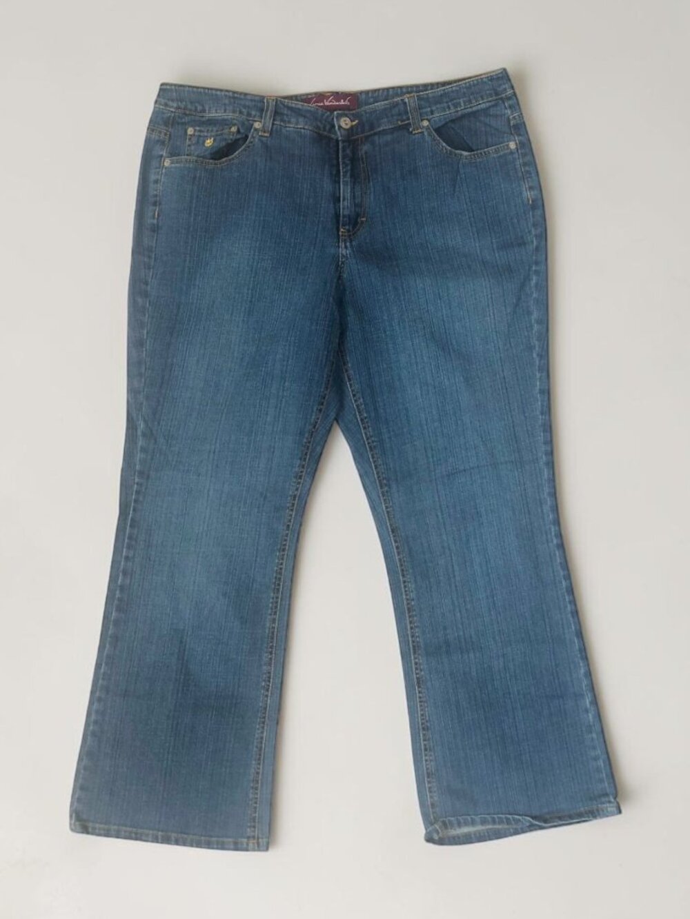 Gloria Vanderbilt Giselle Bootcut Denim Jeans Women's 18W Blue High Rise